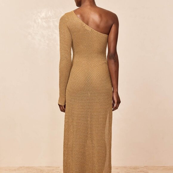 Palermo Dress - Antique Gold Lace Crochet - Picture 6 of 7